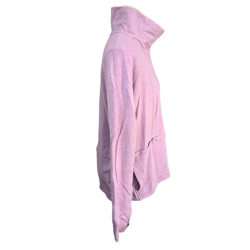 Lululemon Find Your Unwind Pullover Heathered Pink Taupe W3DBSS Size 8